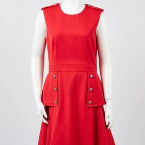 Alexander McQueen Red Wool Dress Brand New Unworn